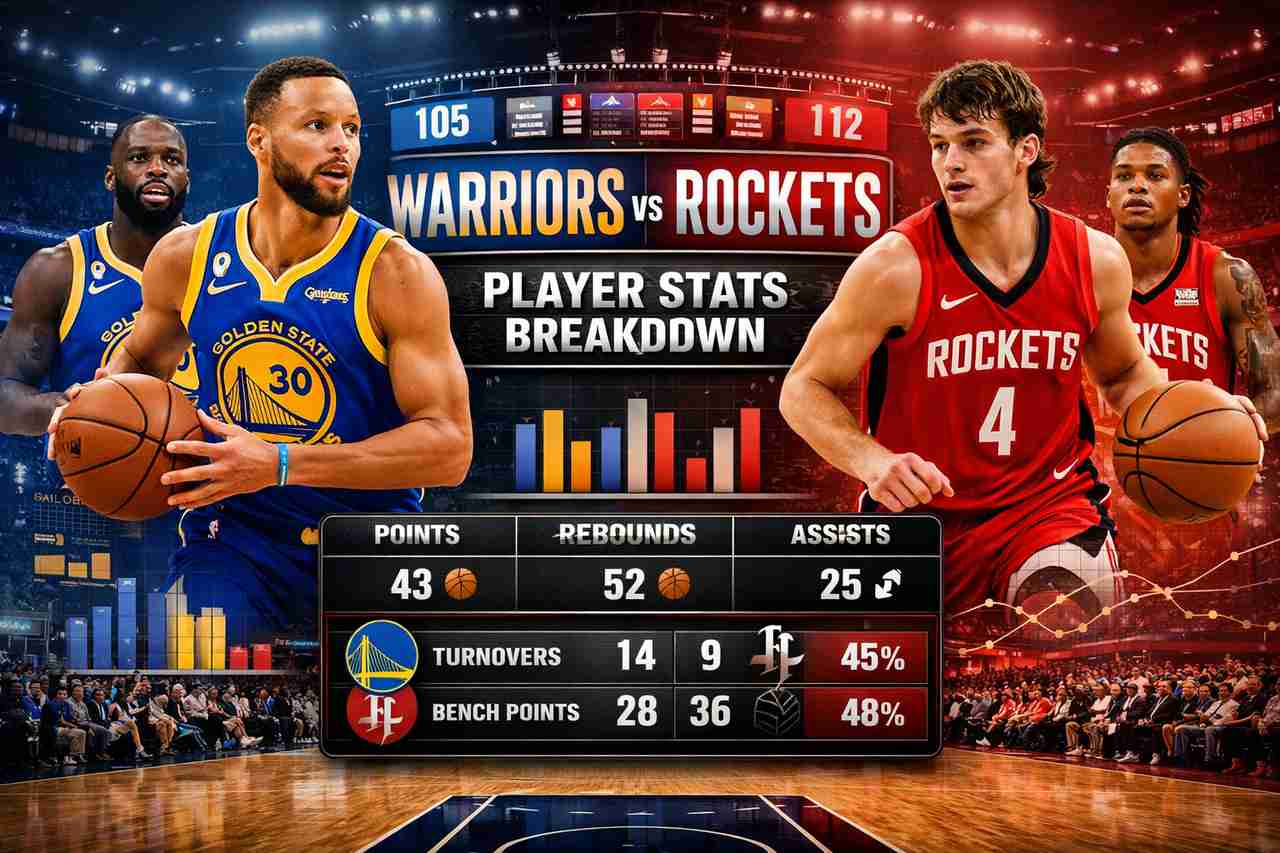 golden state warriors vs houston rockets match player stats