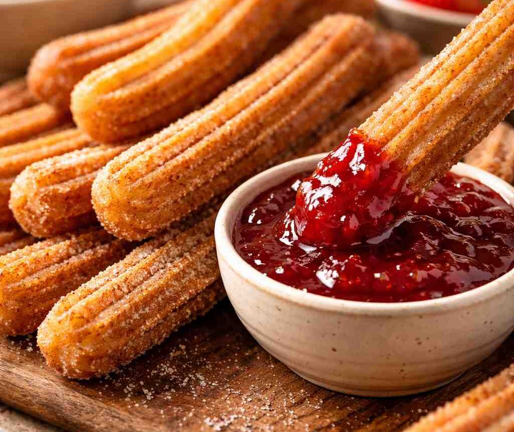long fried dipped cookie jam